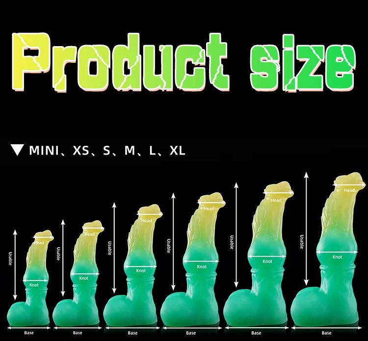 Nothosuar FAXI Fantasy Sex Toys iig Dog Knot Dildo Canine Penis Butt Plug For Men and Women Anal Trainner Fisting Game Sex Shop