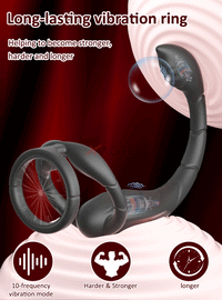 Male Sex Toys Rotating Anal Vibrator Prostate Massager Dual Penis Ring Cock Rings Anal Butt Plug Vibrators Anal Toys for Men 18+