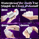 KUSHOR Tongue Licking Male Masturbator 10 Thrusting Blowjob Sex Machine Stroker for Glans Training Sex Toys for Men Pleasure