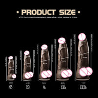 JYBL TITAN Liquid Silicone Dildo Soft Plug Adult Toy for Men Realistic Design Vibrating Option Available in Multiple Sizes