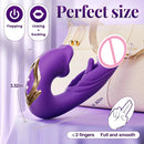 Redshark Remote Control G-Spot Vibrator for Women 7 Flapping & 5 Licking Sucking Modes USB Powered Dildo Sex Toy