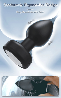 APP Control Rotation Butt Plug for Men Women Wiggle Anal Vibrator Gay Anal Plug with LED Adult Sex Toy for Couples Sex Supplies