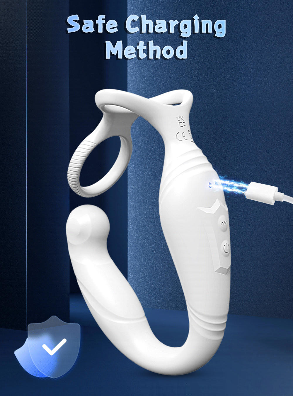 Male Sex Toys Rotating Anal Vibrator Prostate Massager Dual Penis Ring Cock Rings Anal Butt Plug Vibrators Anal Toys for Men 18+