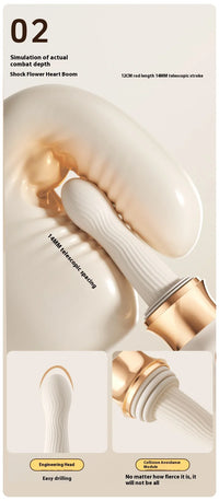 Automatic Telescopic Thrust Gun Vibrator Women Sex Toys Adult Sex Machine Dildo Rechargeable Silicone Vibrator Female Sex Machin