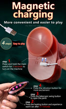 XXXL Huge Dildo Vibrator Dildo Heating Wireless Remote Telescopic Dildo Vibrator For Women Realistic Penis Swing Dick SexToys