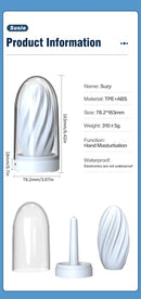 Heated Temperature Controlled Male Masturbation Trainer Cup with Manual Free Drawing Insertion for Climax Self-Pleasure  NM