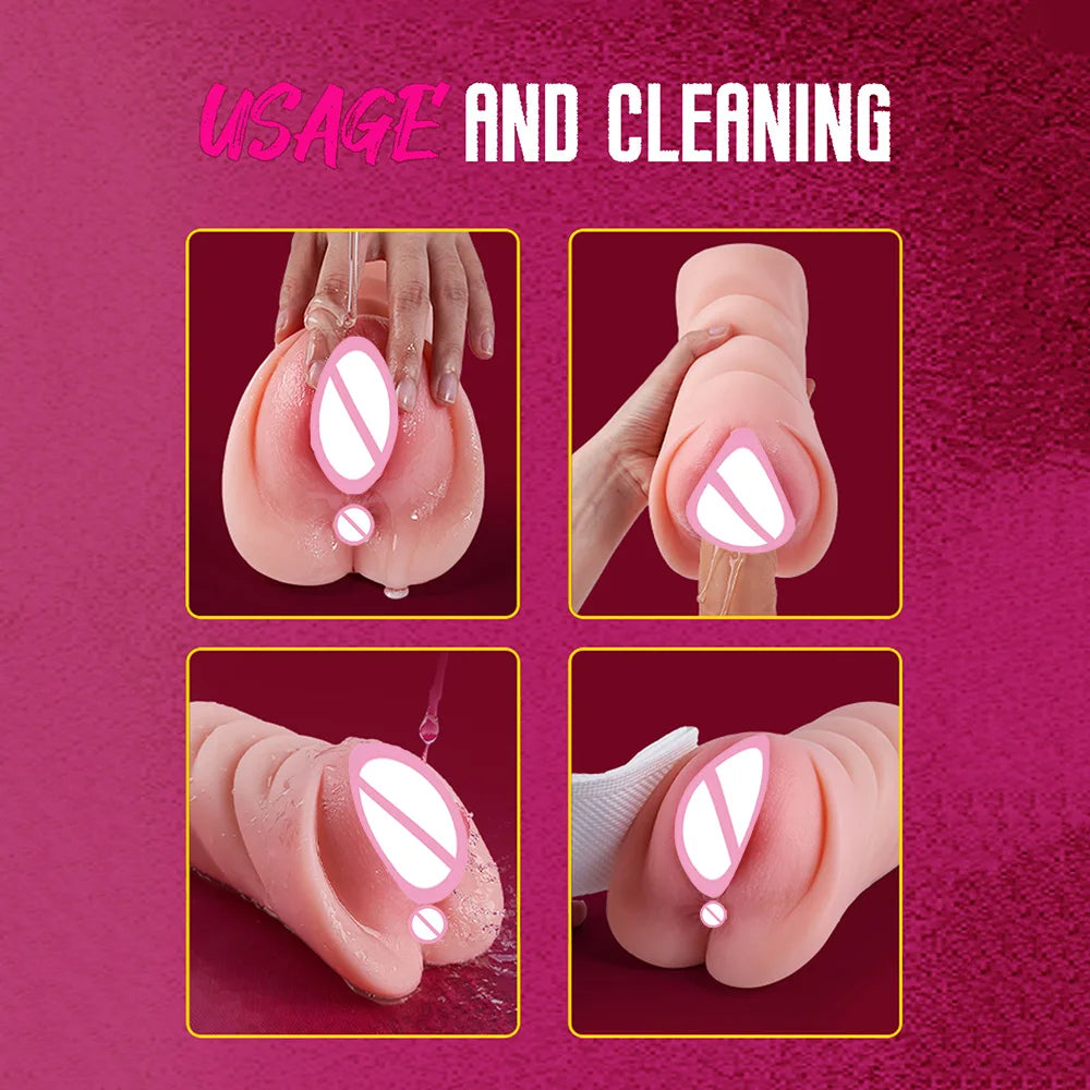 Pocket Pusssy for Men Silicone Vagina Anal Realistic Masturbator Sex Toys For Sex Machine Jerkmate Adult toys Sex shop