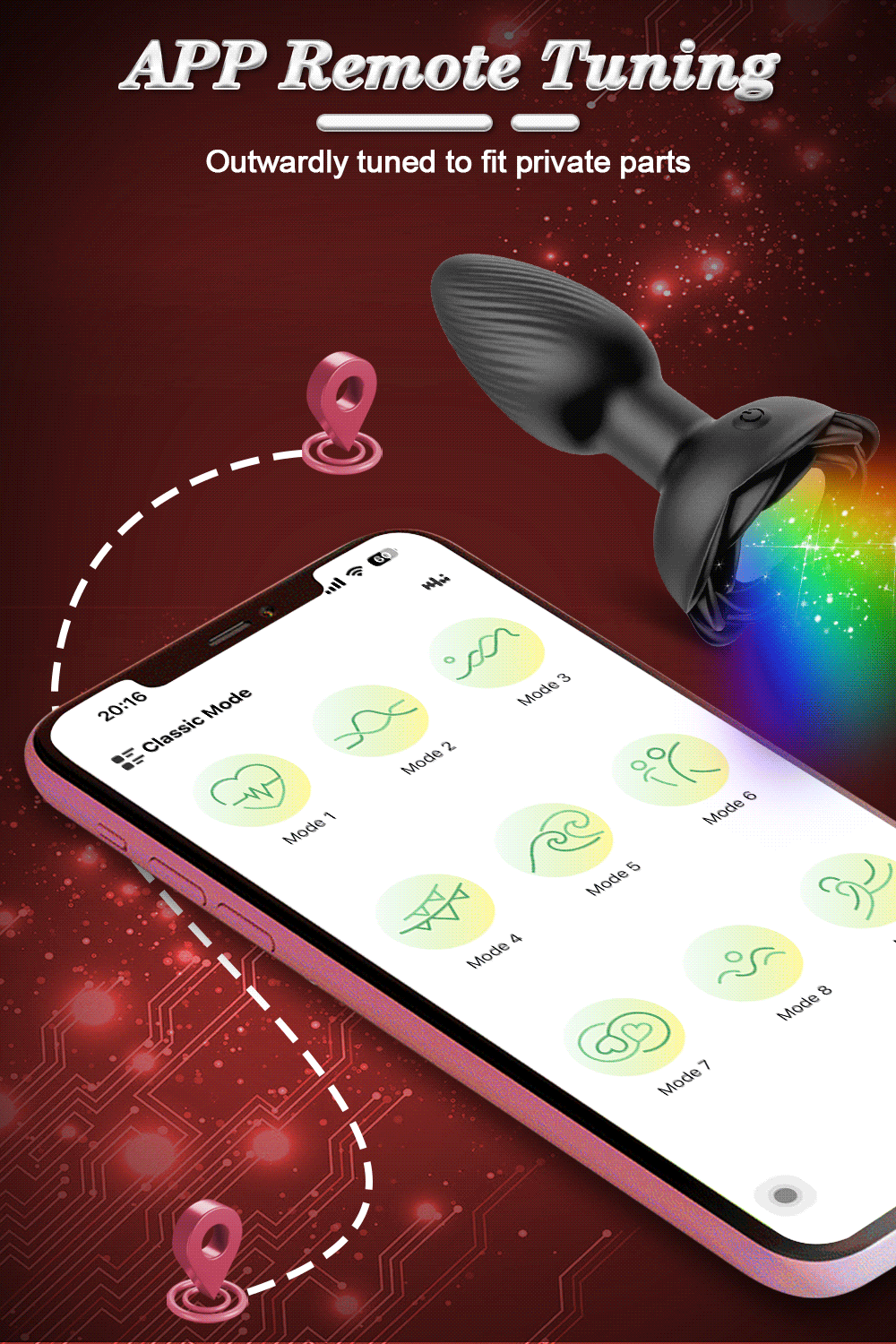 Anal Plug Vibrator Gay Anal Dildo Toy Butt PlugMasturbation Tool APP Control Penetration Anal Vagina Vibration Men Women Sex Toy