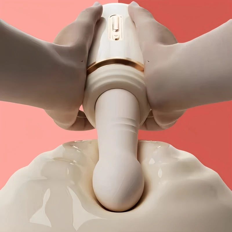 Pull and insert dildo vibrator Female G-spot anal dildo machine 7 vibratory thrust modes Intelligent heating couple anal toys