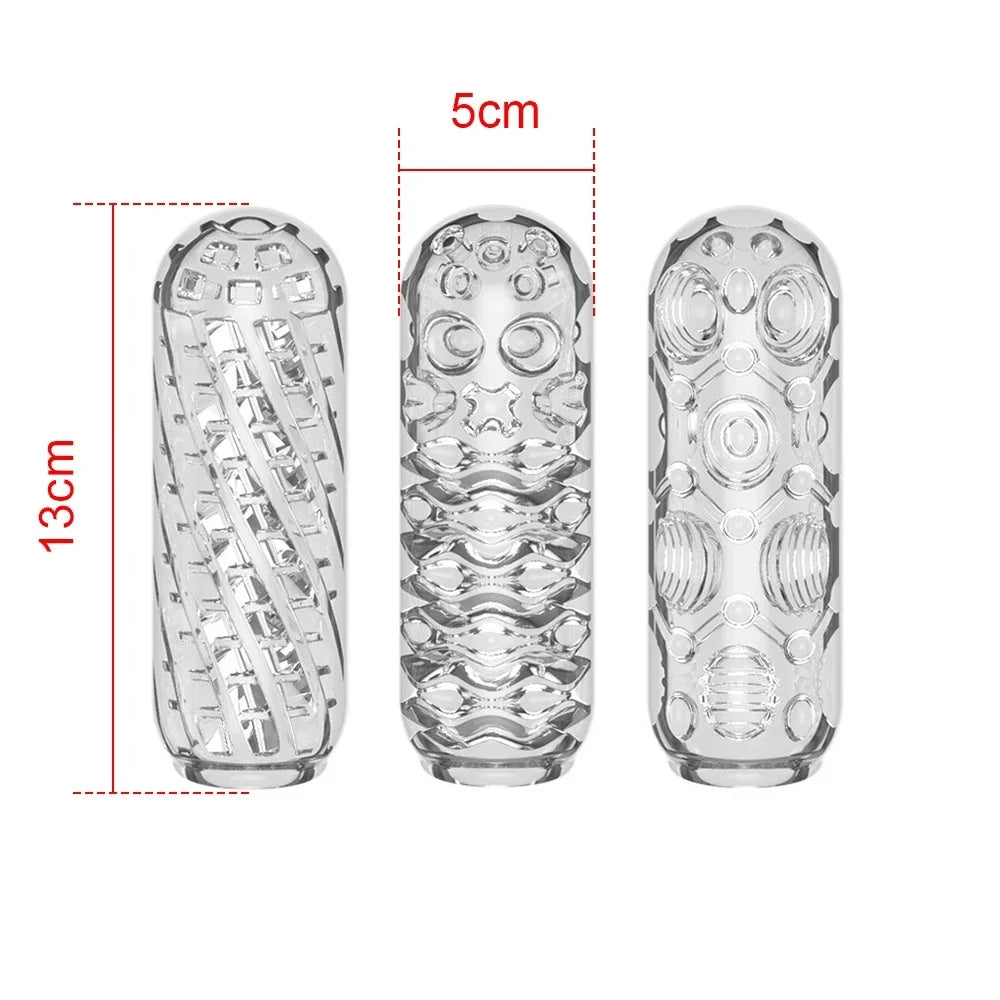 Glans Sucking Delay Exerciser Transparent Male Masturbator Cup Pussy Vaginal Sex Toys Adults Erotic for Men Penis Pump Man Gift