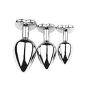 3 Size/set Metal Anal Plug for Women Men Couples Butt Plug Butt Toy Adult Game Masturbator Anal S/M/L Diamond Sex Toy for Adult