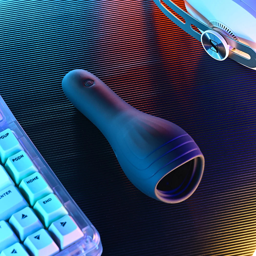 Automatic Male Masturbators Cup Vibrator For Men Vagina Pocket Pussy Blowjob Penis Massager Tongue Glans Trainer Adult Sex Toys