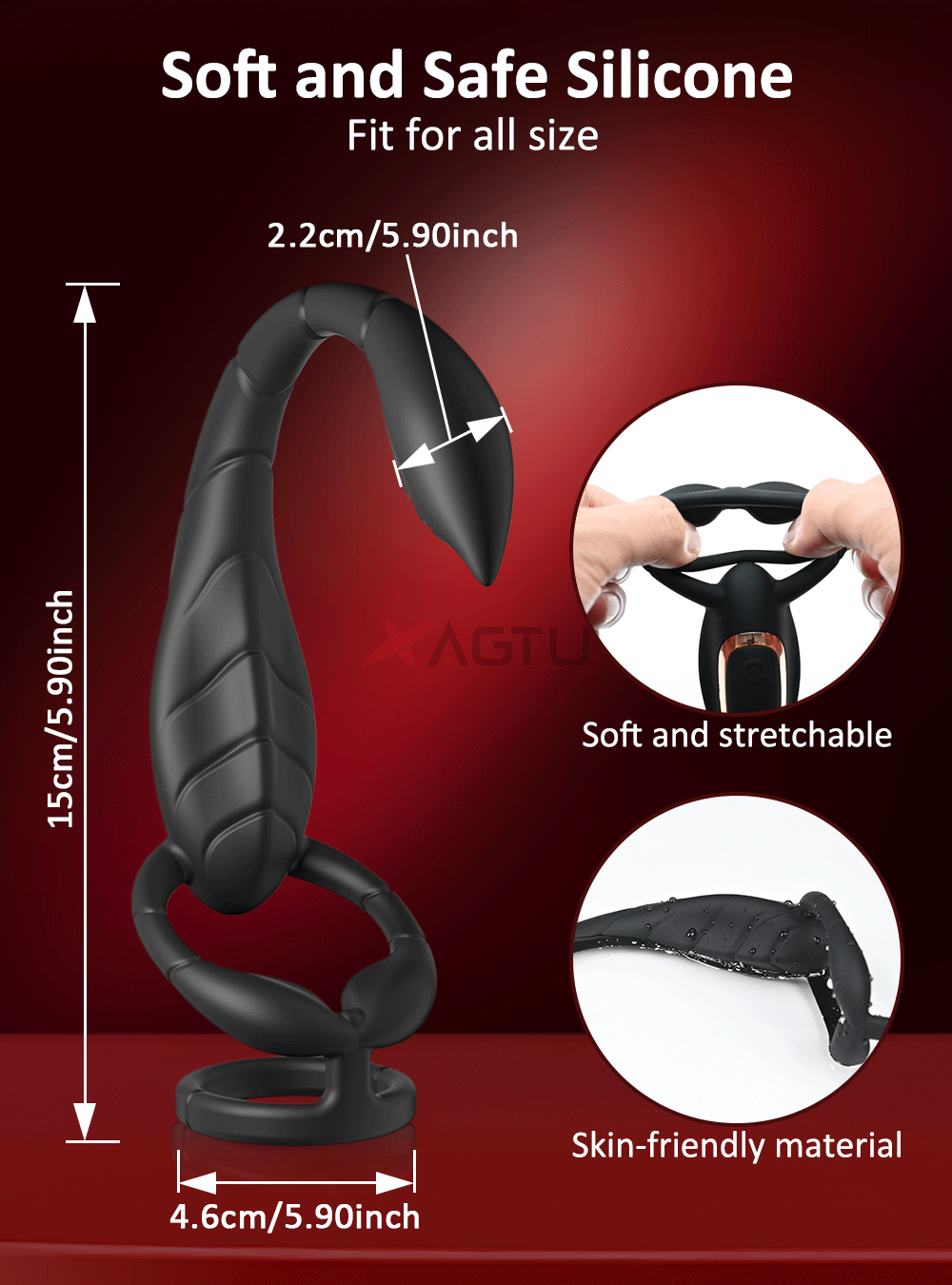 Male Sex Toys Rotating Anal Vibrator Prostate Massager Dual Penis Ring Cock Rings Anal Butt Plug Vibrators Anal Toys for Men 18+