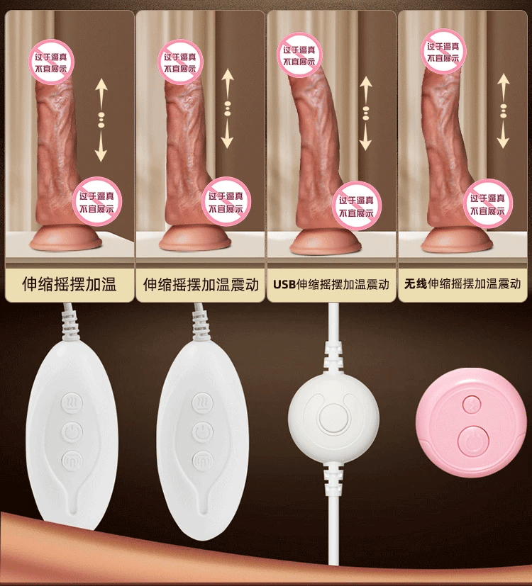 Realistic Penis Vibrator Remote Control Dildo Female Masturbation Sex Toys Telescoping Vibrators Vagina Anal Vibrator for Women
