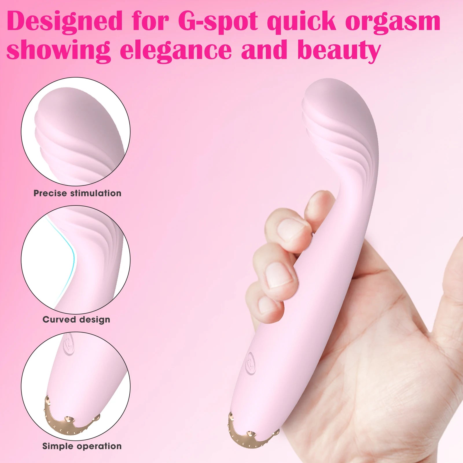 Mini G-Spot Finger Vibrator Female Fast Orgasm Nipple Clitoral Stimulator Dildo Massager Adult Products Suitable Female Sex Toy