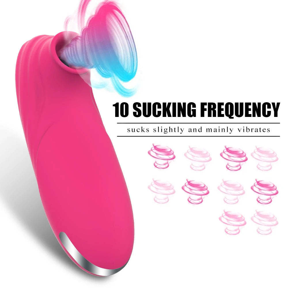 Clit Sucker Vibrator Vacuum Sucking Vibrating Clitoris Nipples Stimulator Female Masturbator Adult Goods Sex Toy for Women