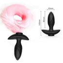 Real Fox Tail Anal Plug Vibrator Cosplay Remote Control Swing Butt Plug Female Masturbator Clitoris Stimulator Sex Toy for Woman