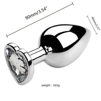 3 Size/set Metal Anal Plug for Women Men Couples Butt Plug Butt Toy Adult Game Masturbator Anal S/M/L Diamond Sex Toy for Adult