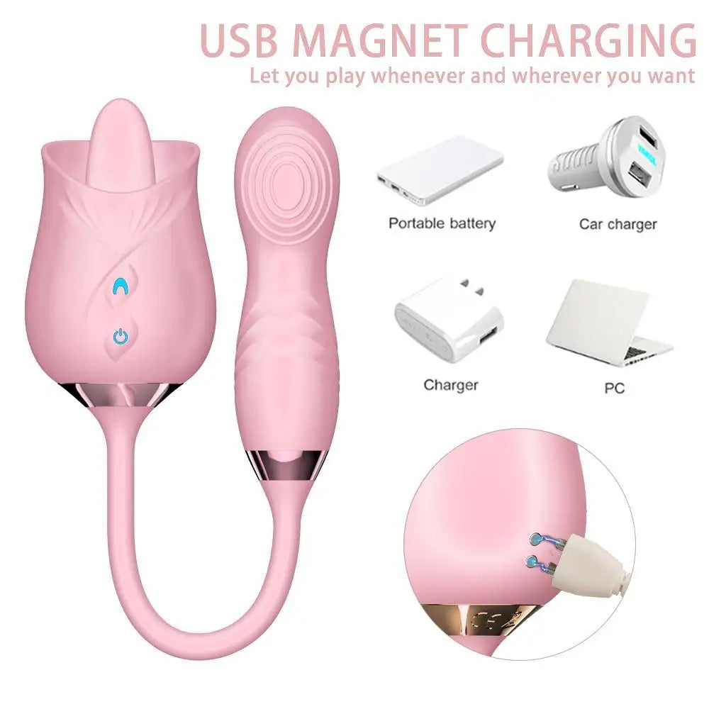 Rose Vibrator Egg For Women Clitoris Suction Stimul Nipple Vagina Sucker Dildo Masturbators Sex Toys For Adults 18 Masturbator