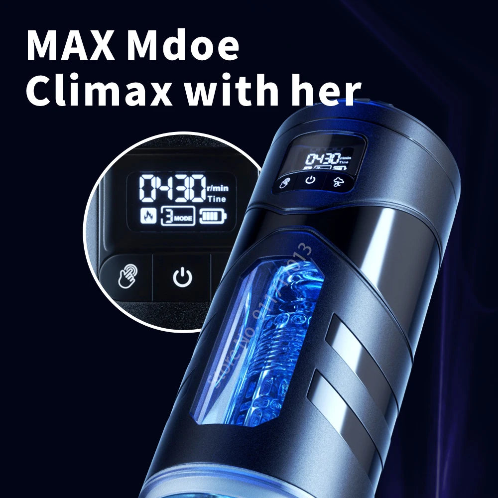 Automatic Heated Sucking Male Blowjob Masturbation Machine Vagina Pocket Suction Sex Toys Adult Goods for Man Masturbators Cup
