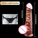 Wearable Realistic Dildo Sliding Skin Testicles Anal Vagina Sexy sex toys Adult Masturbation Big Penis For Women Sex Toys Dildos