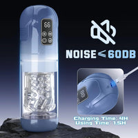 Automatic Male Masturbator Penis Pump Realistic Electric Stroker Sucking Vibrator Thrusting Rotating Licking Sex Toys for Men