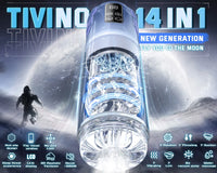 Automatic Male Masturbator Penis Pump Realistic Electric Stroker Sucking Vibrator Thrusting Rotating Licking Sex Toys for Men