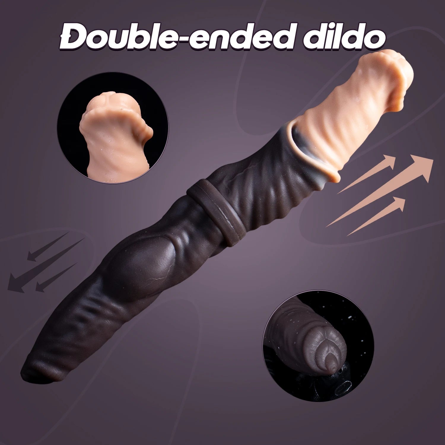 Oieffur Double Dildo Horse Penis and Dog Cock Realistic Dildos Woman Men Sex Toys for Adults Toys for Adults Double Penetration