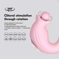 Powerful vibrator, vaginal massager, female stimulation vibrator, tongue licking rabbit, orgasm toy, female 18, thrusting vibrat