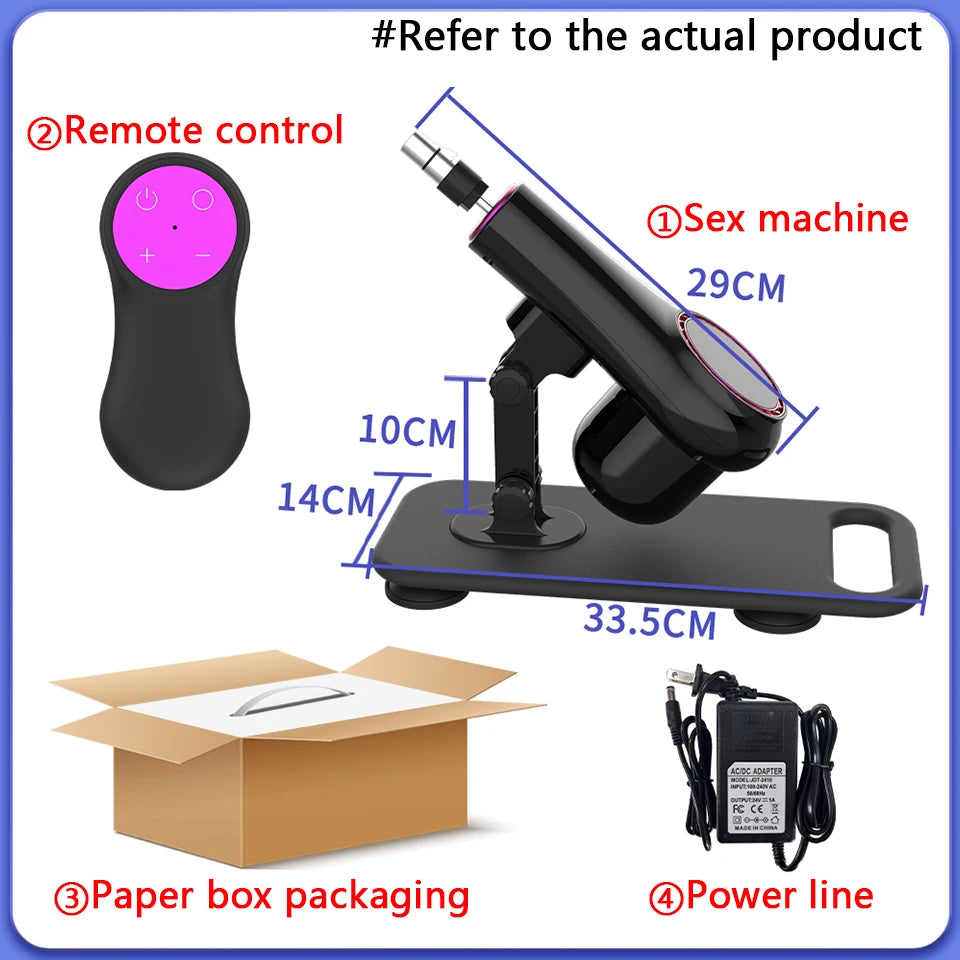 ROUGH BEAST NEW Automatic Wireless Sex Machine for Woman.Remote Control Sex Toys,Adult Dildo Vibrator,Adjustable Stretch