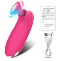 Clit Sucker Vibrator Vacuum Sucking Vibrating Clitoris Nipples Stimulator Female Masturbator Adult Goods Sex Toy for Women