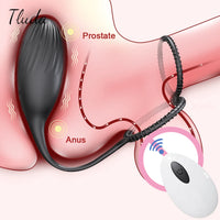Vibrating Prostate Massager for Men Remote Control Butt Plug Anal Vibrator Cock Ring for Gay Anal Plug Sex Toy for Men Women