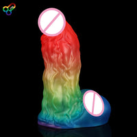 JYBL Warrior Platinum Soft Plug Dildos Silicone Sex Toys for Couples Unisex Phthalate-Free Vibrating