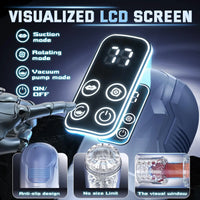 Automatic Male Masturbator Penis Pump Realistic Electric Stroker Sucking Vibrator Thrusting Rotating Licking Sex Toys for Men