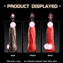 JYBL TITAN Liquid Silicone Dildo Soft Plug Adult Toy for Men Realistic Design Vibrating Option Available in Multiple Sizes