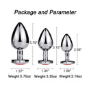 3 Size/set Metal Anal Plug for Women Men Couples Butt Plug Butt Toy Adult Game Masturbator Anal S/M/L Diamond Sex Toy for Adult