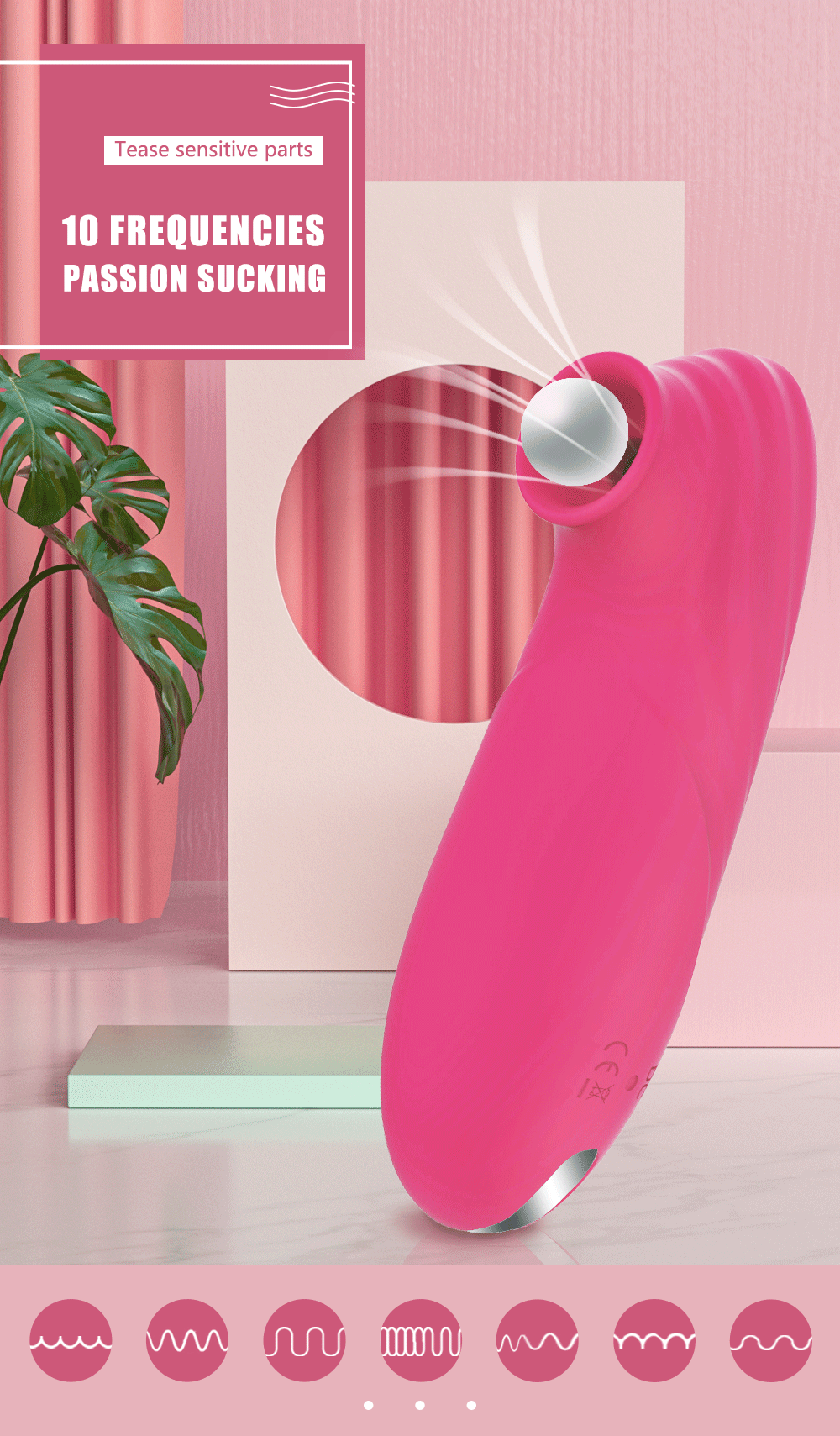 Clit Sucker Vibrator Vacuum Sucking Vibrating Clitoris Nipples Stimulator Female Masturbator Adult Goods Sex Toy for Women