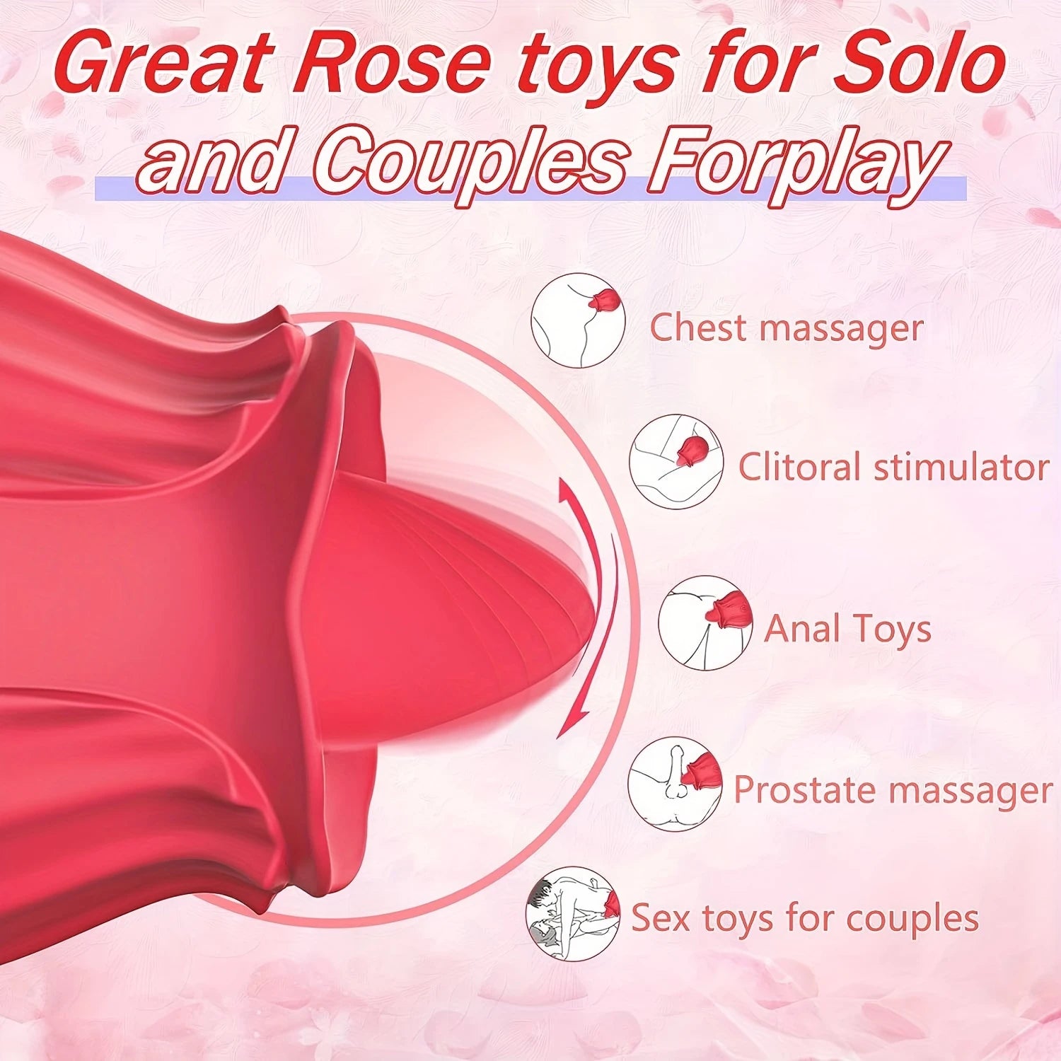 Rose Vibrator Egg For Women Clitoris Suction Stimul Nipple Vagina Sucker Dildo Masturbators Sex Toys For Adults 18 Masturbator
