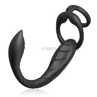 Male Sex Toys Rotating Anal Vibrator Prostate Massager Dual Penis Ring Cock Rings Anal Butt Plug Vibrators Anal Toys for Men 18+