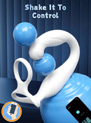 Male Sex Toys Rotating Anal Vibrator Prostate Massager Dual Penis Ring Cock Rings Anal Butt Plug Vibrators Anal Toys for Men 18+