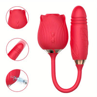 Rose Vibrator Egg For Women Clitoris Suction Stimul Nipple Vagina Sucker Dildo Masturbators Sex Toys For Adults 18 Masturbator