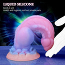 Realistic Dog Dildo 8.5inch Fantasy Monster Dildos Luminous Silicone Thick Pink Dildo Anal Toy with Suction Cup for Women Men