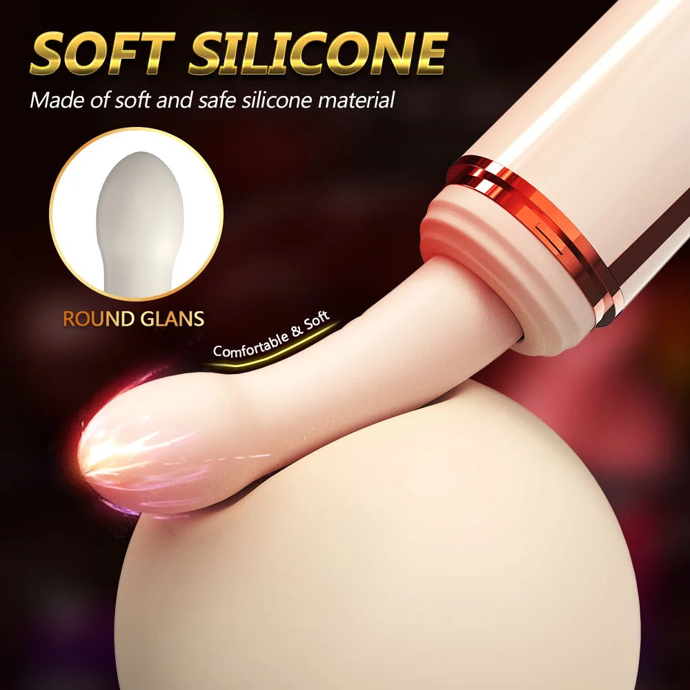 Pull and insert dildo vibrator Female G-spot anal dildo machine 7 vibratory thrust modes Intelligent heating couple anal toys