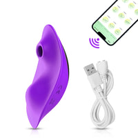 Bluetooth APP Wearable Sucking Vibrator for Women 's Panties Clit Sucker Clitoris Stimulator Adult Goods Sex Toy for Female