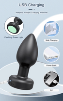 APP Control Rotation Butt Plug for Men Women Wiggle Anal Vibrator Gay Anal Plug with LED Adult Sex Toy for Couples Sex Supplies