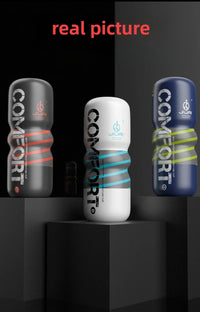 Manual Male Masturbator Soft Rubber Climax Airplane Cup Anal Vagina Mouth Sucking Penis Trainer Adult Sex Toys for Men 18+