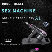 ROUGH BEAST NEW Automatic Wireless Sex Machine for Woman.Remote Control Sex Toys,Adult Dildo Vibrator,Adjustable Stretch