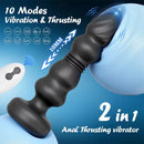 Remote Control Wireless Impact Vibration Anal Plug Beaded Sex Toys For Men And Women Toys For Anal Expansion Training Adult Toys