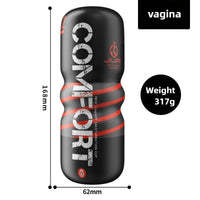 Manual Male Masturbator Soft Rubber Climax Airplane Cup Anal Vagina Mouth Sucking Penis Trainer Adult Sex Toys for Men 18+